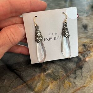 ALEXIS BITTAR LUCITE & CRYSTAL EARRINGS
